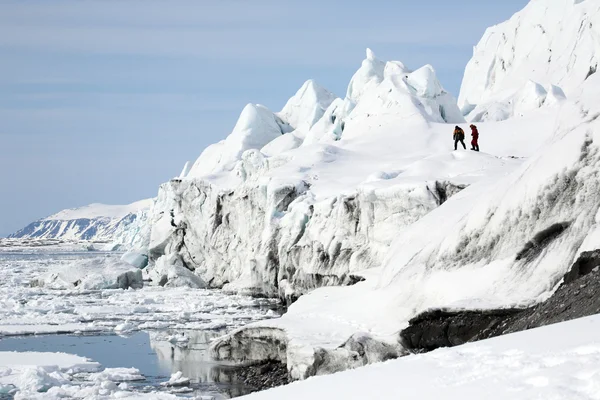 Krajobraz lodowca arktycznego — Zdjęcie stockowe