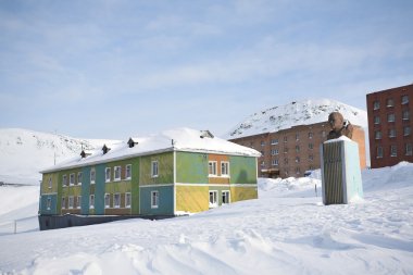 barentsburg - lenin Anıtı