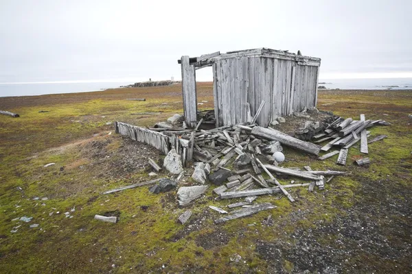 Abandoned wooden hut — Stock Photo, Image