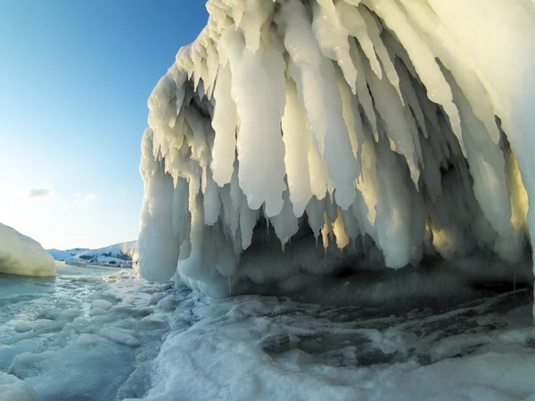 Ледники под арктическим ледником - Шпицберген — стоковое фото