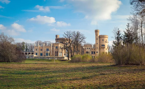 Babelsbergs Slott Potsdam Byggnaden Designad Engelsk Gotisk Återupplivningsstil — Stockfoto