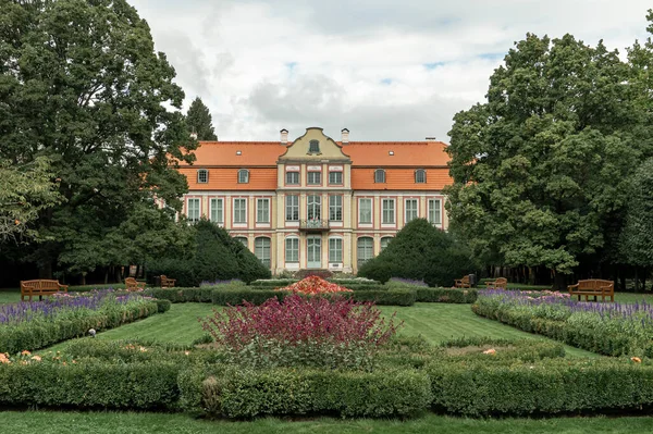 Istana Kepala Biara Istana Roko Oliwa Seperempat Gdansk Yang Berfungsi — Stok Foto
