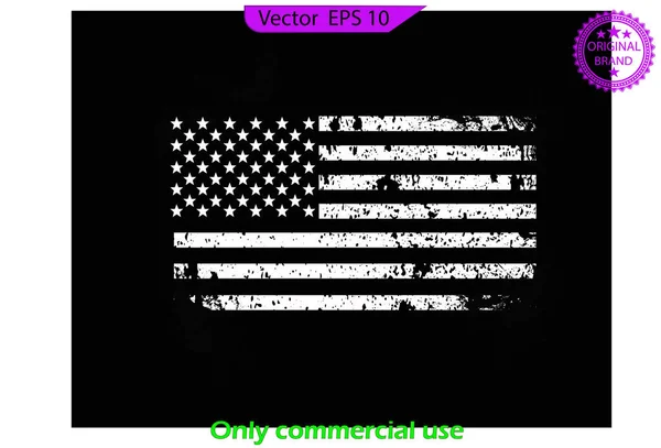 Usa Flag スプラッシュ要素 Eps 愛国者の旗 アメリカの旗でアメリカの国旗を強調した 商用利用のみ — ストックベクタ