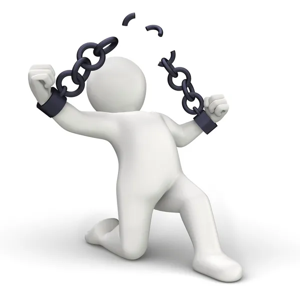 Breaking chains — Stock Photo, Image