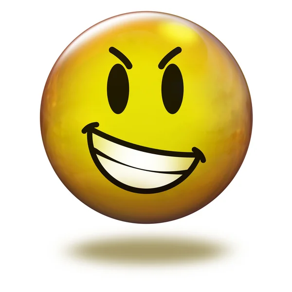 Återge emoticon 3d. Dålig — Stockfoto