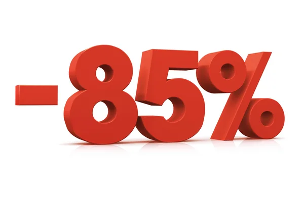 Percentage -85% — Stockfoto