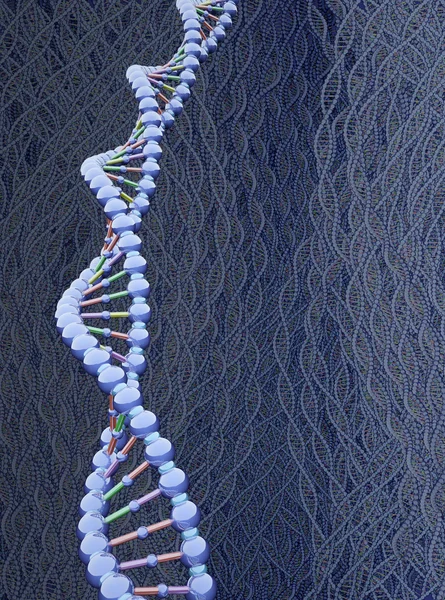 Abstrakt dna-kæde - Stock-foto