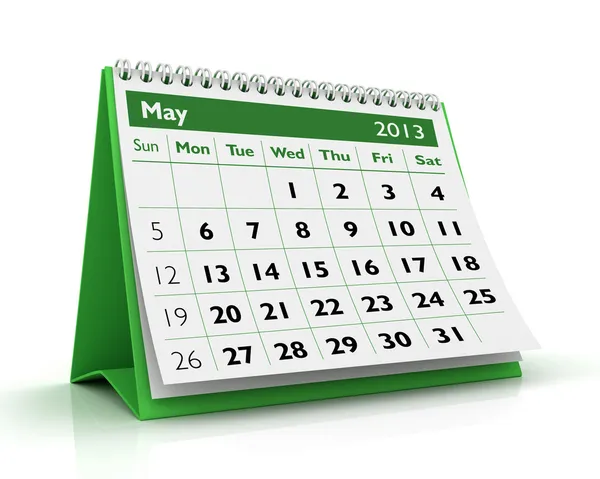 Calendario maggio 2013 — Foto Stock