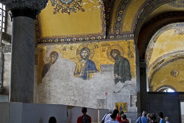 Jesus Cristo mosaico em Hagia Sophia — Fotografia de Stock