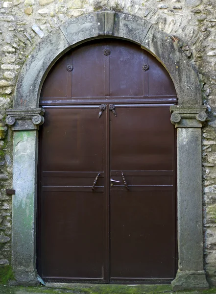 Antique metal door — Stock Photo, Image