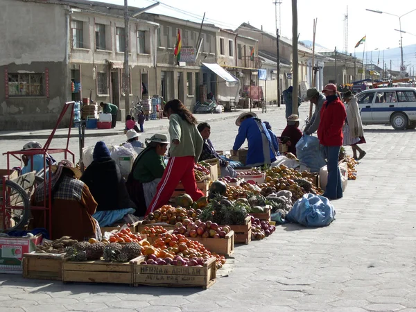 Markt, bolivia Rechtenvrije Stockafbeeldingen