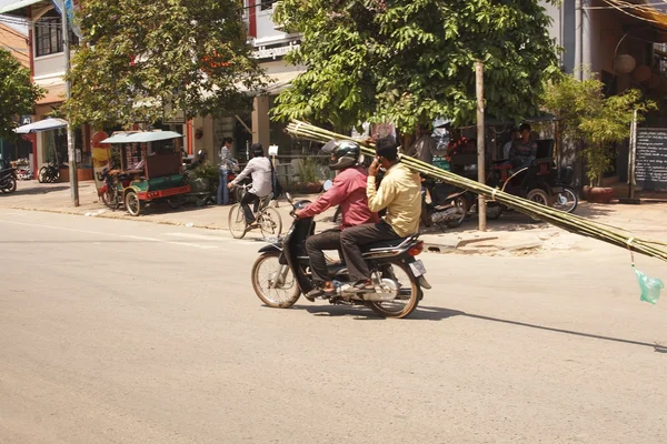 Tráfico en Camboya — Foto de Stock