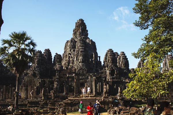 Bayon temple angkor thom siem reap cambodia — Stock Photo, Image