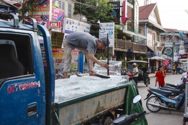 buz satıcı içinde siem reap, Kamboçya