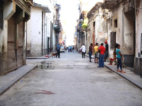 Havana street, kuba — Stockfoto