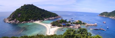 güzel tropik sahil, nang yuan Adası Tayland