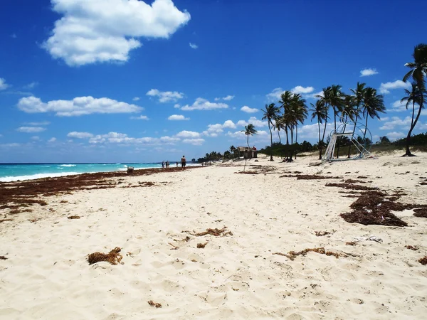 Mensen genieten van een tropisch strand — Stockfoto