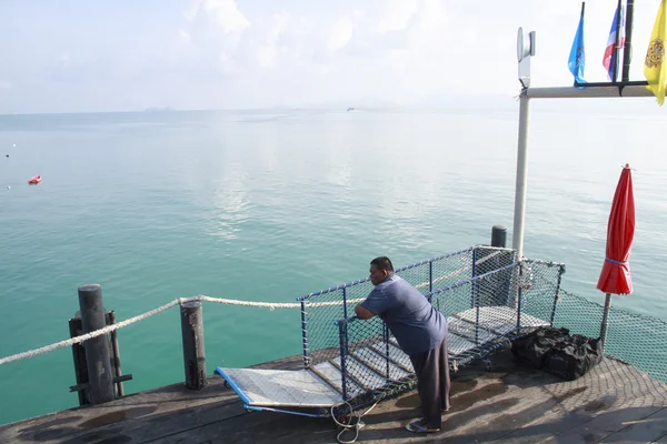 A la espera del ferry — Foto de Stock