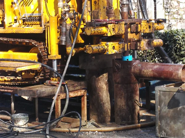 Drilling Rig full of mud — Stock Photo, Image