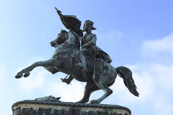 Equestrian statue af ærkehertug Charles, Kejserpalads, Heldenpl - Stock-foto