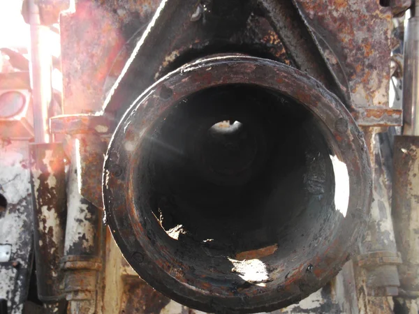 Rusty industrial engine — Stock Photo, Image