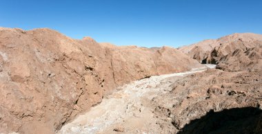 Şili 'nin kuzeyindeki Mars Vadisi manzarası