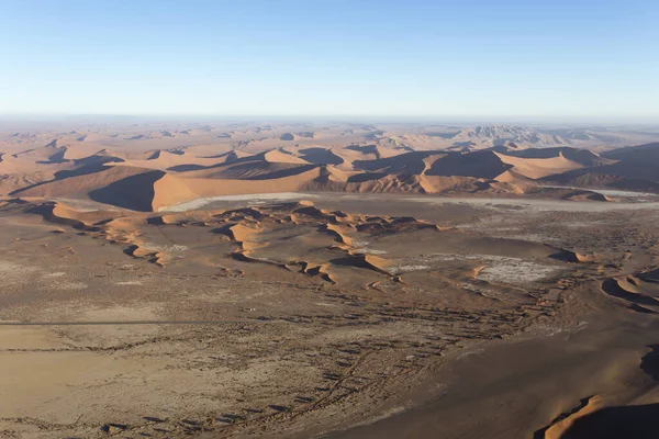 Foto Genomen Vanuit Helikopter Sossusvlei Namibië — Stockfoto