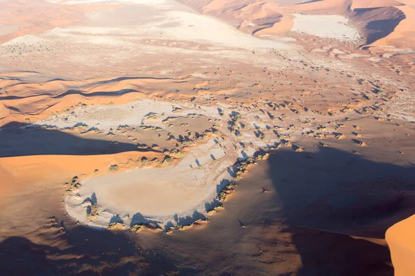 Foto Genomen Vanuit Helikopter Sossusvlei Namibië — Stockfoto