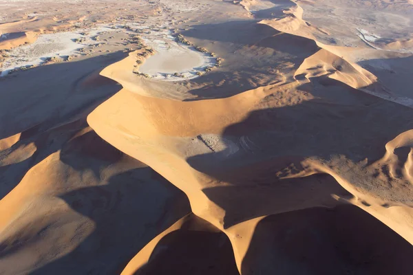 Foto Genomen Vanuit Helikopter Sossusvlei Namibië — Stockfoto