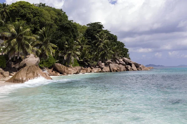 Una Maravillosa Playa Tropical Las Islas Seychelles —  Fotos de Stock
