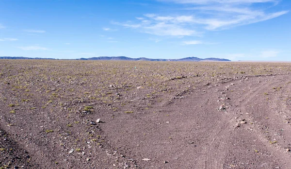 カラマからチリのサンペドロ アタカマへの砂漠地帯の眺め — ストック写真
