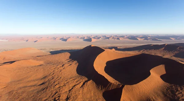 Une Vue Hélicoptère Sossusvlei Namibie — Photo