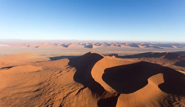 Helicopter View Sossusvlei Namibia — Stock Photo, Image