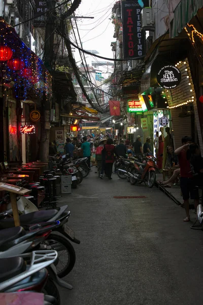 Hanoi Vietnam December 2016 Street Photo Hanoi Many People — Fotografia de Stock