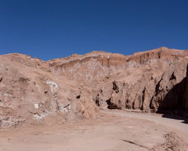 Şili 'deki Çöl Mars Vadisi manzarası