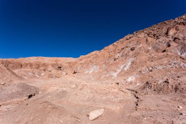 Şili 'deki Çöl Mars Vadisi manzarası