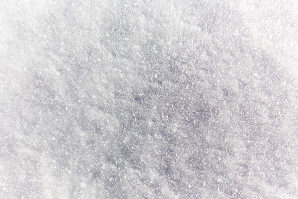 A texture image view of snow from close