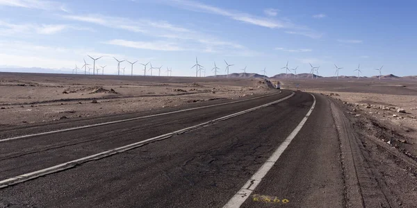 Calama Chile August 2019 Blick Auf Windpark Norden Chiles — Stockfoto