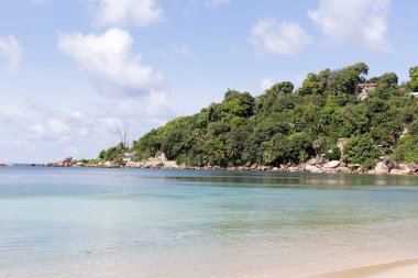 View of a paradise beach in Seychelles 
