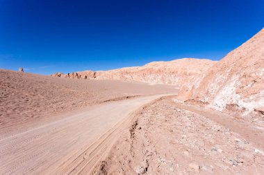 Şili 'nin kuzeyindeki Mars Vadisi' nde manzara