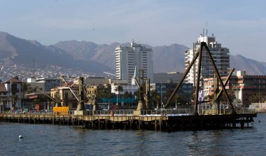 La Serena, Chile- 13 Ağustos 2019 La Serena Limanı