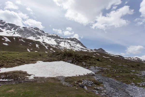 Hegyvidéki Táj Közelében Bormio Olaszországban — Stock Fotó