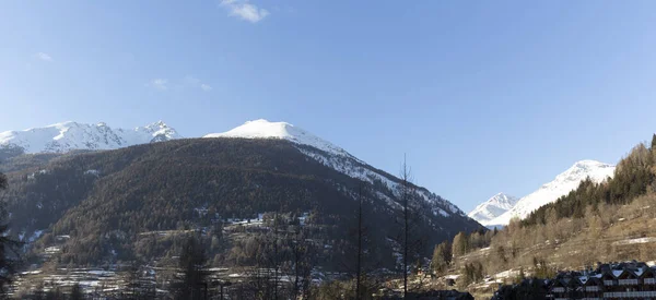 Ponte Legno Itália Fevereiro 2021 Vista Das Montanhas Ponte Legno — Fotografia de Stock