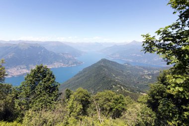 Monte San Primo, İtalya 'dan Como Gölü manzarası