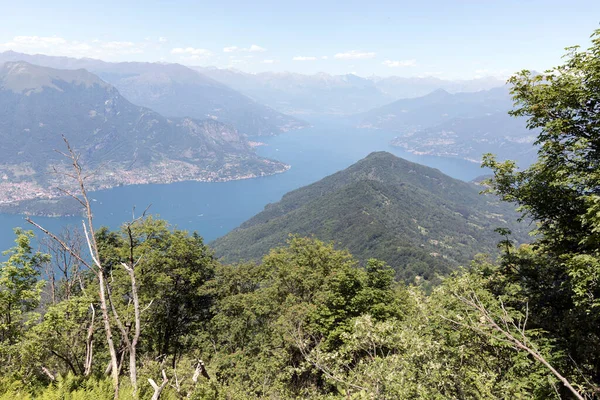 Vista Lago Como Monte San Primo Itália — Fotografia de Stock