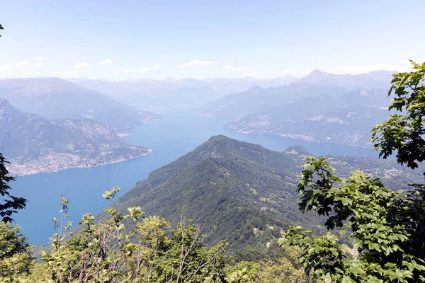 Vista Lago Como Monte San Primo Itália — Fotografia de Stock