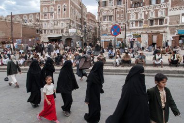 Women in Yemen clipart
