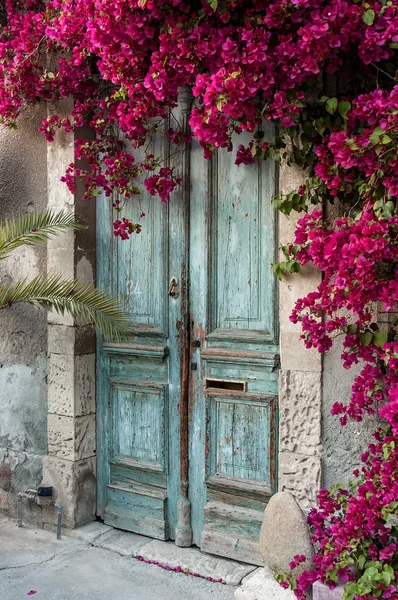 Vecchia porta in legno — Foto Stock