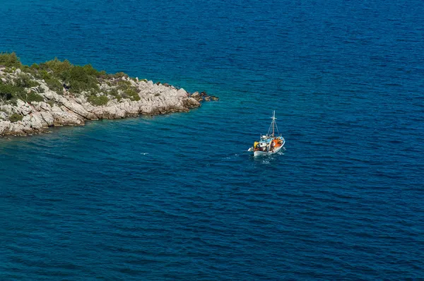 Fishing boat in Greek island — Stock Photo, Image