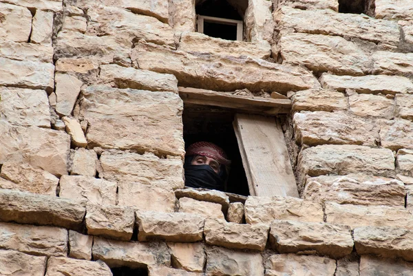 Женщина в Йемене — стоковое фото